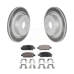 Rear Coated Disc Brake Rotors And Semi-Metallic Pads Kit For Infiniti G37 G35 Q60 INFINITI KGF-101460