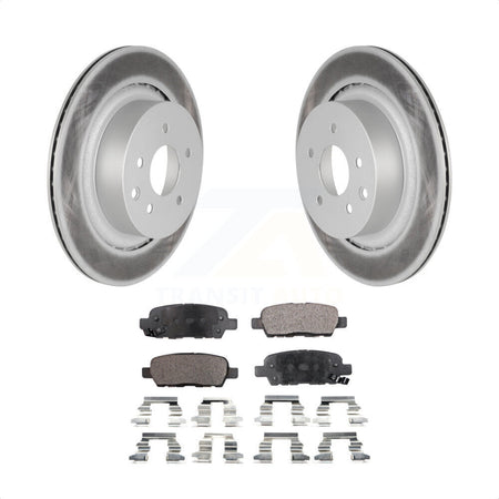 Rear Coated Disc Brake Rotors And Semi-Metallic Pads Kit For Infiniti G37 G35 Q60 INFINITI KGF-101460 by Transit Auto