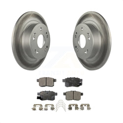 Rear Coated Disc Brake Rotors And Semi-Metallic Pads Kit For Honda Accord Acura TSX KGF-101461