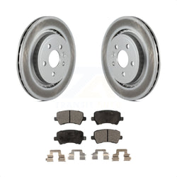 Rear Coated Disc Brake Rotors And Semi-Metallic Pads Kit For Volvo S60 XC70 S80 V60 V70 KGF-101474