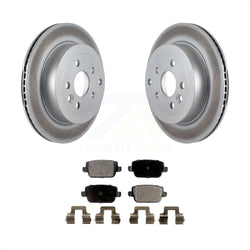 Rear Coated Disc Brake Rotors And Semi-Metallic Pads Kit For 2008-2011 Land Rover LR2 KGF-101481