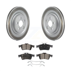 Rear Coated Disc Brake Rotors And Semi-Metallic Pads Kit For Jaguar XF XJ XK S-Type XJ8 Vanden Plas XKR XJR Super V8 KGF-101482