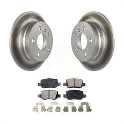 Rear Coated Disc Brake Rotors And Semi-Metallic Pads Kit For 2006-2011 Mercedes-Benz B200 KGF-101484