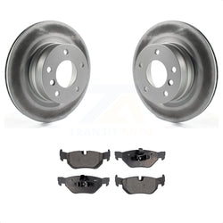 Rear Coated Disc Brake Rotors And Semi-Metallic Pads Kit For 2008-2013 BMW 128i KGF-101487