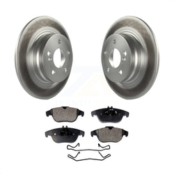 Rear Coated Disc Brake Rotors And Semi-Metallic Pads Kit For Mercedes-Benz C300 C250 C230 KGF-101494