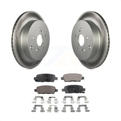 Rear Coated Disc Brake Rotors And Semi-Metallic Pads Kit For 2009-2013 Suzuki Grand Vitara KGF-101496