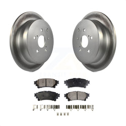 Rear Coated Disc Brake Rotors And Semi-Metallic Pads Kit For Toyota Highlander Sienna Lexus RX350 RX450h KGF-101499