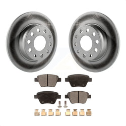Rear Coated Disc Brake Rotors And Semi-Metallic Pads Kit For Volkswagen Jetta Passat Beetle Golf GTI Eos Audi A3 Quattro KGF-101507