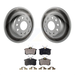 Rear Coated Disc Brake Rotors And Semi-Metallic Pads Kit For Volkswagen Beetle Golf With 272mm Diameter Rotor KGF-101508