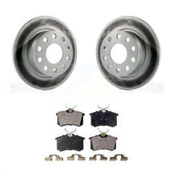 Rear Coated Disc Brake Rotors And Semi-Metallic Pads Kit For Volkswagen Jetta Beetle Golf SportWagen KGF-101516