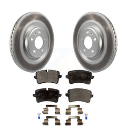 Rear Coated Disc Brake Rotors And Semi-Metallic Pads Kit For Audi A6 Quattro A7 Porsche Macan A8 KGF-101518