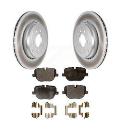 Rear Coated Disc Brake Rotors And Semi-Metallic Pads Kit For 2010-2013 Land Rover Range Sport Supercharged KGF-101524