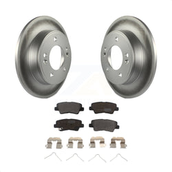 Rear Coated Disc Brake Rotors And Semi-Metallic Pads Kit For Hyundai Elantra Kia Soul Venue KGF-101529