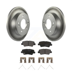 Rear Coated Disc Brake Rotors And Semi-Metallic Pads Kit For Kia Soul Forte Hyundai Veloster Elantra GT Kona Forte5 KGF-101530