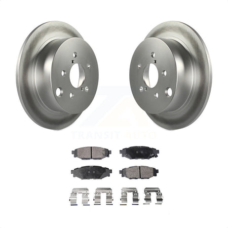 Rear Coated Disc Brake Rotors And Semi-Metallic Pads Kit For Subaru Forester Impreza Crosstrek XV KGF-101531 by Transit Auto