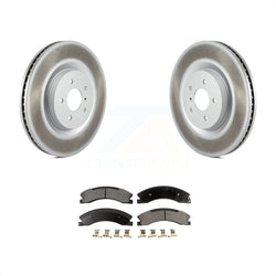 Rear Coated Disc Brake Rotors And Semi-Metallic Pads Kit For 2012-2021 Nissan NV2500 NV3500 NV1500 KGF-101533