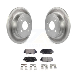 Rear Coated Disc Brake Rotors And Semi-Metallic Pads Kit For Hyundai Accent Kia Rio KGF-101535