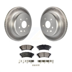 Rear Coated Disc Brake Rotors And Semi-Metallic Pads Kit For Lexus GS350 IS300 IS200t IS350 RC350 RC300 RC200t GS300 GS200t GS450h KGF-101537