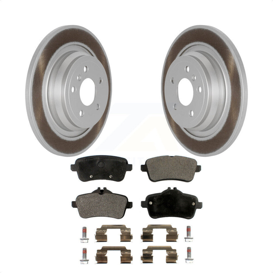 Rear Coated Disc Brake Rotors And Semi-Metallic Pads Kit For Mercedes-Benz ML350 GLE350 ML250 GLE300d KGF-101539 by Transit Auto