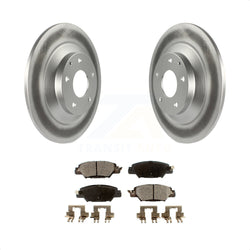 Rear Coated Disc Brake Rotors And Semi-Metallic Pads Kit For Mazda CX-5 KGF-101541