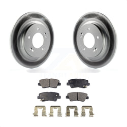 Rear Coated Disc Brake Rotors And Semi-Metallic Pads Kit For Hyundai Sonata Azera KGF-101542