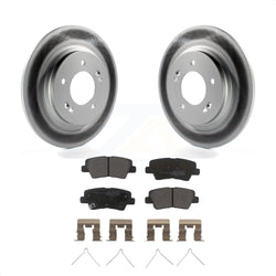 Rear Coated Disc Brake Rotors And Semi-Metallic Pads Kit For Hyundai Sonata Kia Optima Elantra GT Soul EV Forte Forte5 KGF-101544