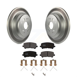 Rear Coated Disc Brake Rotors And Semi-Metallic Pads Kit For 2014-2016 Acura MDX KGF-101547
