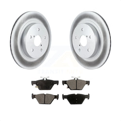 Rear Coated Disc Brake Rotors And Semi-Metallic Pads Kit For Subaru Outback Legacy WRX KGF-101562