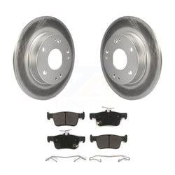 Rear Coated Disc Brake Rotors And Semi-Metallic Pads Kit For Honda Civic KGF-101568