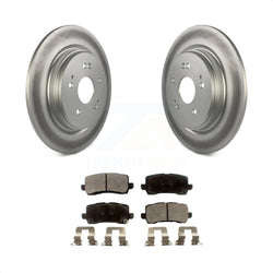 Rear Coated Disc Brake Rotors And Semi-Metallic Pads Kit For 2015-2020 Acura TLX KGF-101572