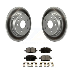 Rear Coated Disc Brake Rotors And Semi-Metallic Pads Kit For Chevrolet Cruze Volt Bolt EV EUV KGF-101580