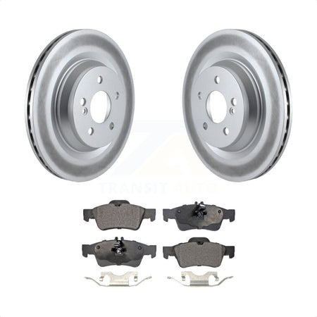 Rear Coated Disc Brake Rotors And Semi-Metallic Pads Kit For Mercedes-Benz S550 SL550 CL550 S600 S350 S400 CL600 S450 KGF-101581 by Transit Auto