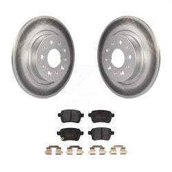 Rear Coated Disc Brake Rotors And Semi-Metallic Pads Kit For 2014-2020 Fiat 500L KGF-101658