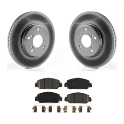 Front Coated Disc Brake Rotors And Semi-Metallic Pads Kit For Honda Accord HR-V KGF-101682