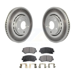 Front Coated Disc Brake Rotors And Semi-Metallic Pads Kit For Mazda CX-5 KGF-101685