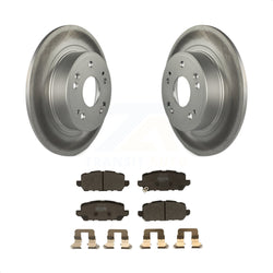 Rear Coated Disc Brake Rotors And Semi-Metallic Pads Kit For 2016-2022 Honda HR-V KGF-101769