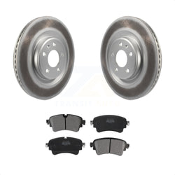 Rear Coated Disc Brake Rotors And Semi-Metallic Pads Kit For Audi Q5 A4 A5 Quattro A6 S5 S4 Sportback allroad PHEV KGF-101776