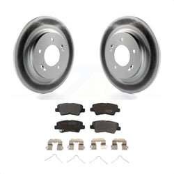 Rear Coated Disc Brake Rotors And Semi-Metallic Pads Kit For Kia Niro Hyundai Ioniq Soul EV KGF-101778