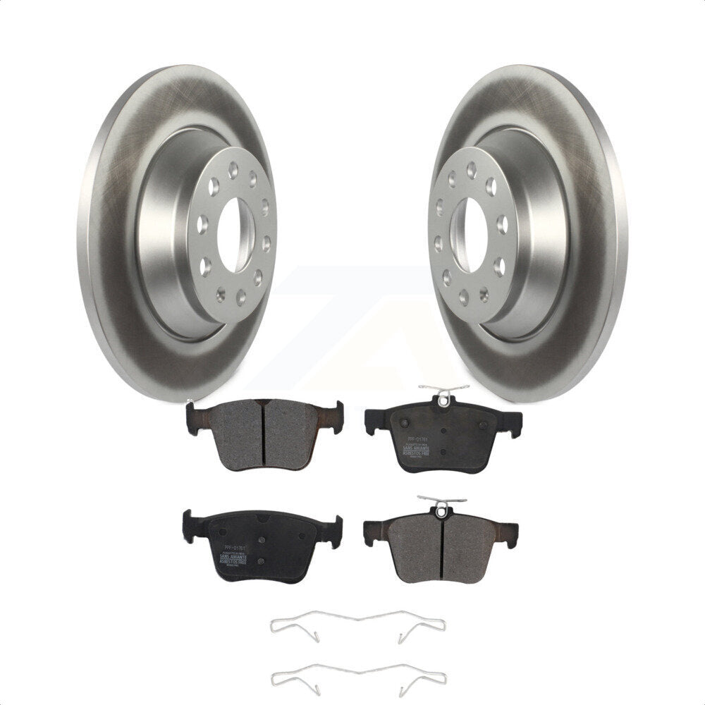 Rear Coated Disc Brake Rotors And Semi-Metallic Pads Kit For Volkswagen Tiguan Jetta Audi TT Quattro KGF-101783 by Transit Auto