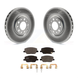 Front Coated Disc Brake Rotors And Semi-Metallic Pads Kit For Jeep Renegade Compass Fiat 500X KGF-101845
