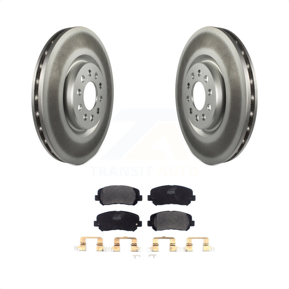 Front Coated Disc Brake Rotors And Semi-Metallic Pads Kit For Jeep Cherokee Chrysler 200 KGF-101846 by Transit Auto