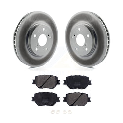 Front Coated Disc Brake Rotors And Semi-Metallic Pads Kit For Lexus IS250 KGF-101851