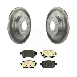Rear Coated Disc Brake Rotors And Semi-Metallic Pads Kit For 2016-2021 Mazda 6 KGF-101853