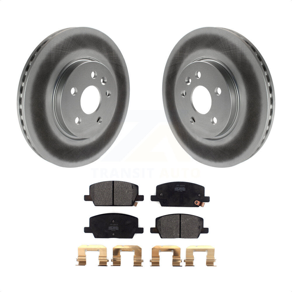 Front Coated Disc Brake Rotors And Semi-Metallic Pads Kit For Chevrolet Trax Buick Encore KGF-101863 by Transit Auto