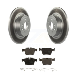 Rear Coated Disc Brake Rotors And Semi-Metallic Pads Kit For 2016-2019 Land Rover Range Evoque KGF-101874