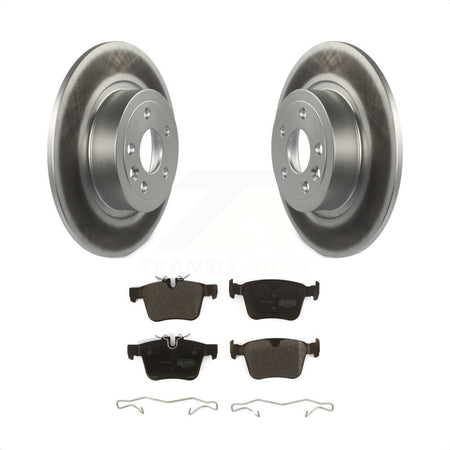 Rear Coated Disc Brake Rotors And Semi-Metallic Pads Kit For 2016-2019 Land Rover Range Evoque KGF-101874 by Transit Auto