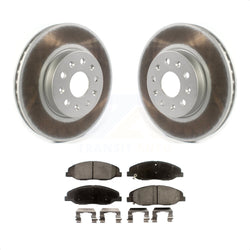 Front Coated Disc Brake Rotors And Semi-Metallic Pads Kit For Cadillac CTS Without Heavy Duty Brakes KGF-101882