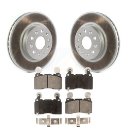 Front Coated Disc Brake Rotors And Semi-Metallic Pads Kit For Cadillac CTS Chevrolet Camaro KGF-101884