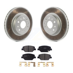Front Coated Disc Brake Rotors And Semi-Metallic Pads Kit For Chevrolet Camaro Without Brembo Calipers KGF-101885