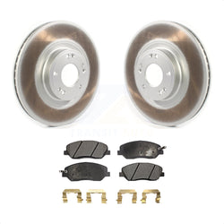 Front Coated Disc Brake Rotors And Semi-Metallic Pads Kit For 2012 Hyundai Genesis 3.8L KGF-101902
